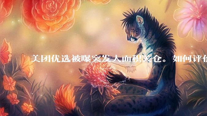 美团优选被曝突发大面积关仓。如何评价？