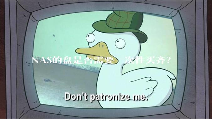 NAS的盘是否需要一次性买齐？